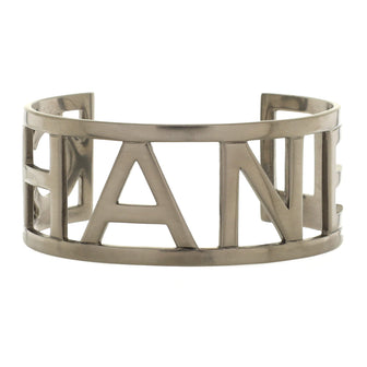 Chanel Logo Cuff Bracelet Metal