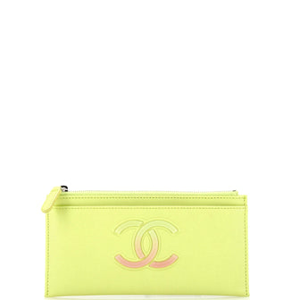 Chanel Gradient CC Zip Pouch Caviar Long