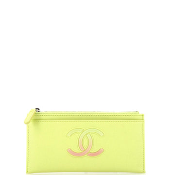 Chanel Gradient CC Zip Pouch Caviar Long