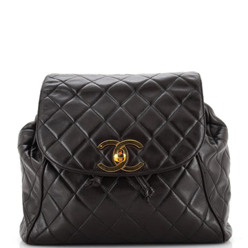 Chanel Vintage Backpack Quilted Lambskin Large