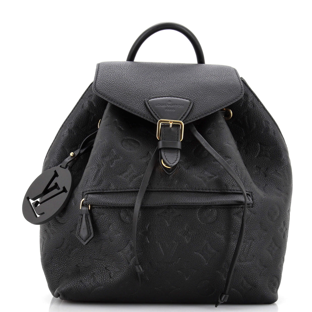 Louis Vuitton Montsouris NM Backpack Monogram Empreinte Leather PM Black  2192121