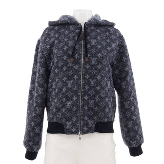 Louis Vuitton Women's Hooded Zip Jacket Monogram Lama Blend