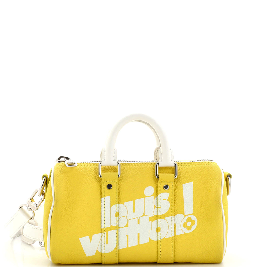 Louis Vuitton Keepall Bandouliere Bag Everyday Signature Printed Leather XS