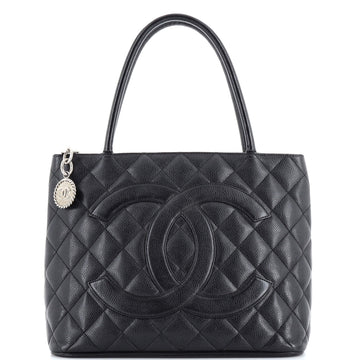Chanel Medallion Tote Quilted Caviar