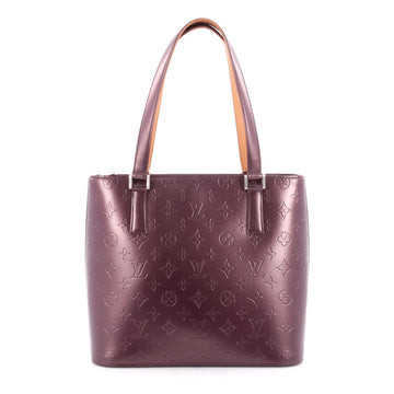 Louis Vuitton Mat Stockton Handbag Monogram Vernis Red