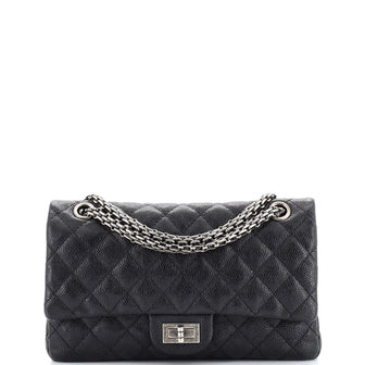 Chanel White 2.55 Reissue Quilted Caviar Leather 225 Flap Bag