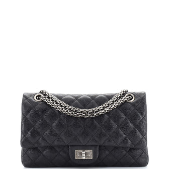 Chanel Reissue 2.55 Flap Bag Quilted Caviar 225