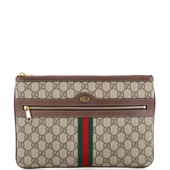 Gucci Ophidia Zip Pouch GG Coated Canvas Large