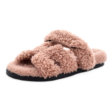 Hermes Women's Chypre Sandals Shearling