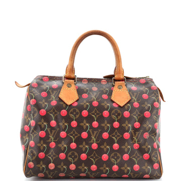 Louis Vuitton Speedy Handbag Limited Edition Monogram Cerises 25