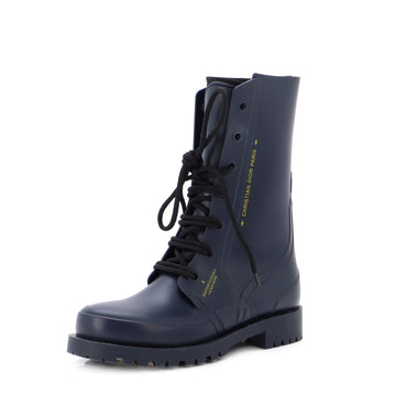 Christian Dior Women's Diorcamp Combat Rain Boots Rubber