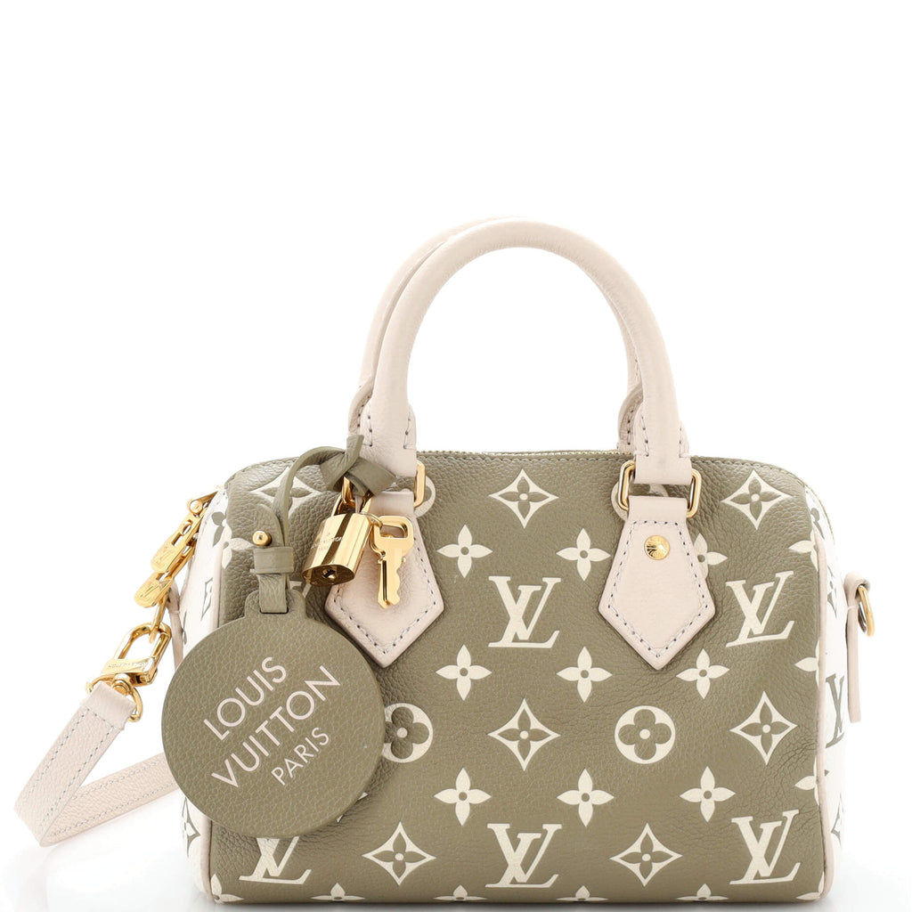Louis Vuitton Speedy Bandouliere Bag Spring in the City Monogram Empreinte  Leather 20 Green 2193171