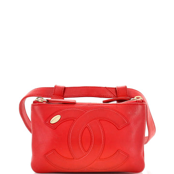Chanel CC Mania Double Zip Belt Bag Lambskin