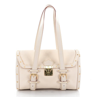 Louis Vuitton Suhali L'epanoui Handbag Leather GM White