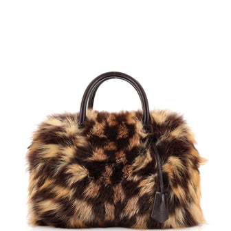 Louis Vuitton Speedy Handbag Damier Fur 30 Brown 2193461