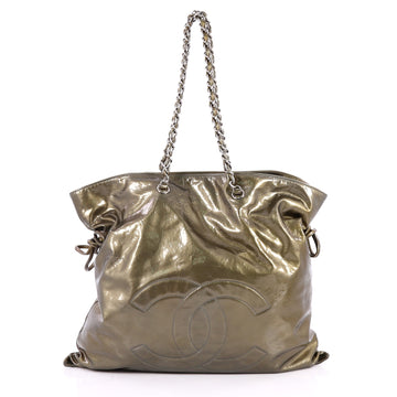 Chanel Bon Bon Tote Patent Large Green