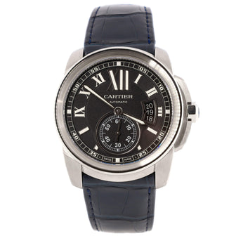 Cartier Calibre de Cartier Automatic Watch Stainless Steel and Alligator 42