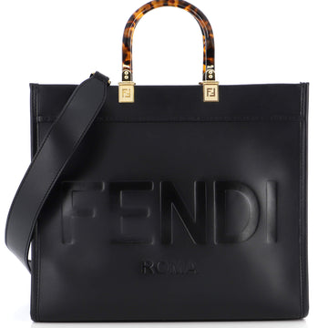 Fendi Sunshine Shopper Tote Leather Medium