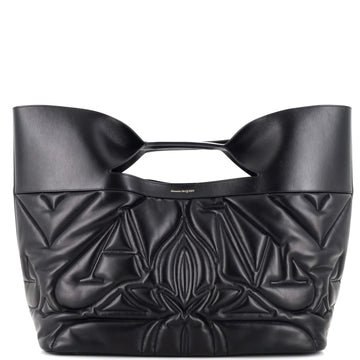 Alexander McQueen The Bow Top Handle Bag Quilted Leather Large