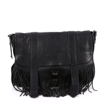 Proenza Schouler PS1 Fringe Runner Handbag Leather Large 2194704