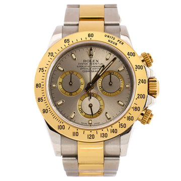 Rolex Oyster Perpetual Cosmograph Daytona Automatic Watch Stainless Steel and Yellow Gold 40