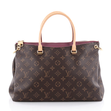 Louis Vuitton Pallas Tote Monogram Canvas Brown