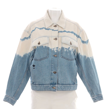 Christian Dior Women's Oversized Button Up Jacket Bleached Denim