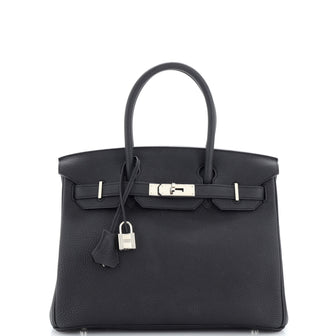Hermes Birkin 25 Noir Togo Leather Palladium Hardware | Hermes Bags