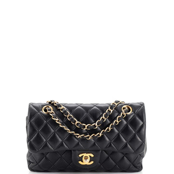 Chanel Classic Double Flap Bag Quilted Lambskin Small
