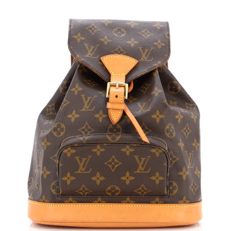 Louis Vuitton Vintage Montsouris Backpack Monogram Canvas MM