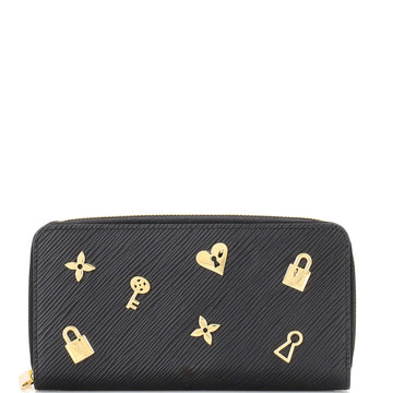 Louis Vuitton Zippy Wallet Love Lock Epi Leather