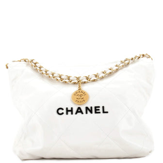 Chanel 22 Chain Hobo Quilted Calfskin Small
