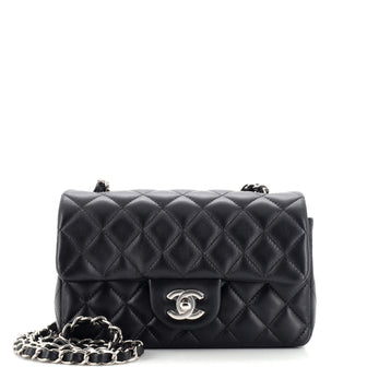 Chanel Classic Single Flap Bag Quilted Lambskin Mini