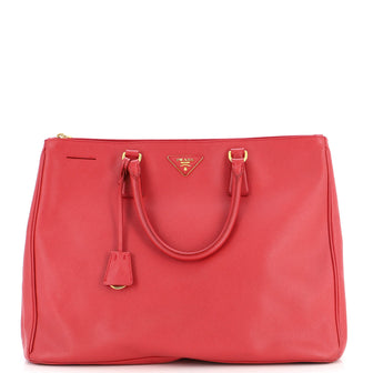 Prada Double Zip Lux Tote Saffiano Leather XL