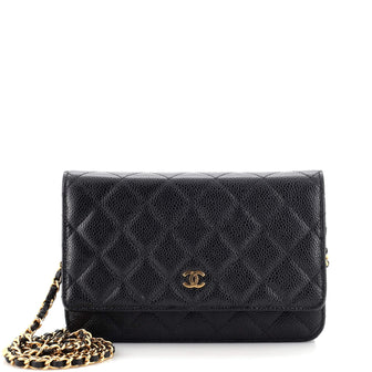 Chanel Wallet on Chain Quilted Caviar