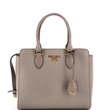 Prada Convertible Open Tote Saffiano Leather Small