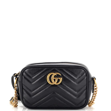 Gucci GG Marmont Shoulder Bag Matelasse Leather Mini