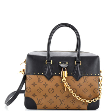 Louis Vuitton City Malle Handbag Reverse Monogram Canvas and Leather MM