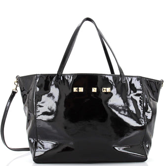 Valentino Garavani Rockstud Convertible Open Tote Patent Large