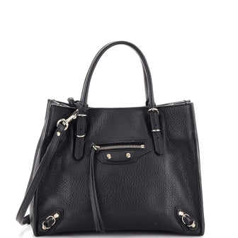 Balenciaga Papier A4 Zip Around Classic Studs Bag Leather Mini