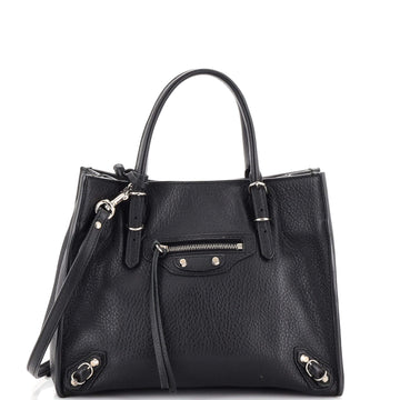 Balenciaga Papier A4 Zip Around Classic Studs Bag Leather Mini