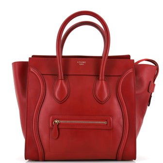 Celine Luggage Bag Smooth Leather Mini