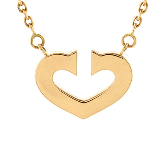 Cartier C Heart de Cartier Pendant Necklace 18K Yellow Gold