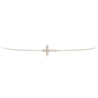 Cartier Symbols Cross Bracelet 18K White Gold with Diamonds