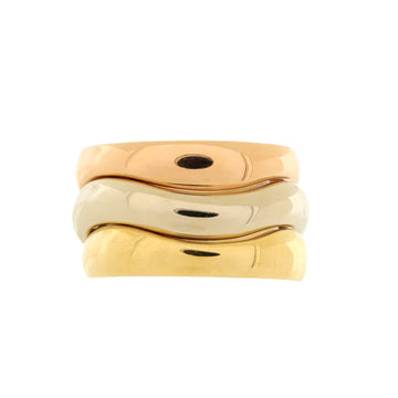 Cartier Love Me 3 Ring Set 18K Tricolor Gold