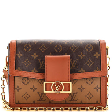 Louis Vuitton Dauphine Shoulder Bag Reverse Monogram Canvas MM