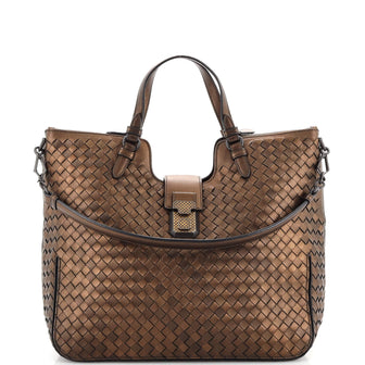 Bottega Veneta Lucina Tote Intrecciato Nappa Small