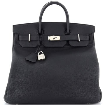 Hermes HAC Birkin Bag Black Togo with Palladium Hardware 40
