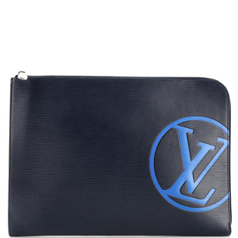 Louis Vuitton Pochette Jour initials EPI Leather GM Blue