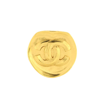 Chanel CC Round Brooch Metal